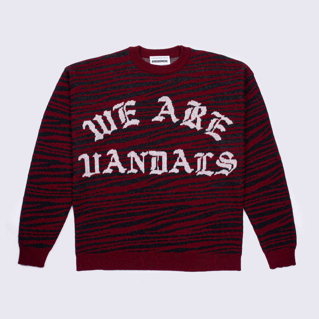 Wav Knit Burgundy/Black