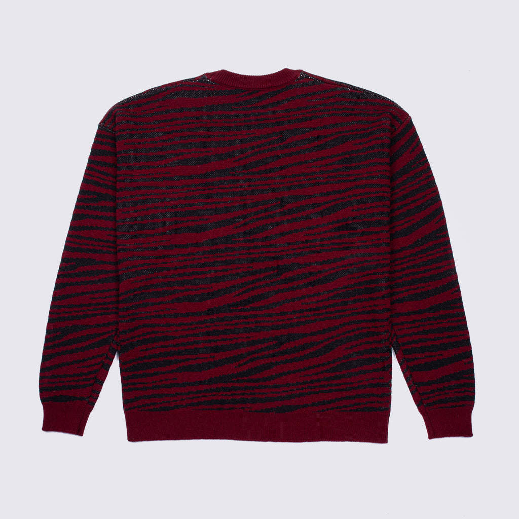 Wav Knit Burgundy/Black