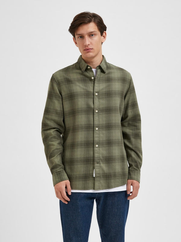 Robin Shirt Deep Lichen Green Check