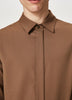 Slim Shirt Light Brown